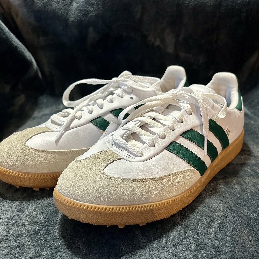 Adidas Samba Golf JH6151 Men's 12/Women's 13 White/Green Shoes
